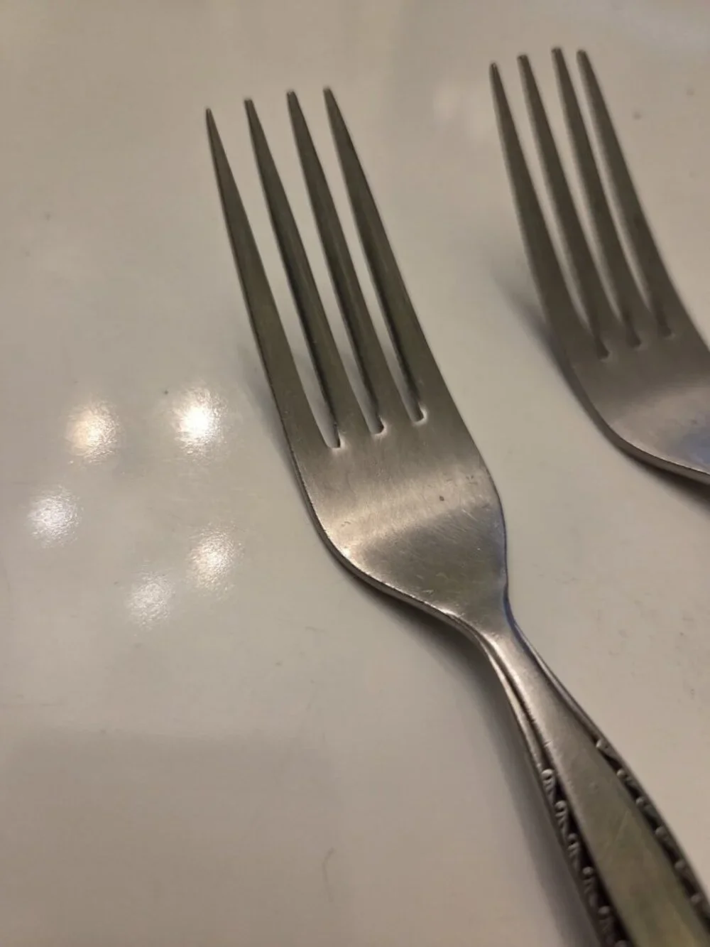 Vintage National Granada Dinner Forks (2) Stainless Steel Japan Set